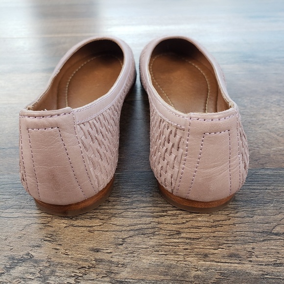 Frye Carson Leather Logo Ballet Flats | Dillard 🆕️ Frye Carson Woven Leather Ballet Flats